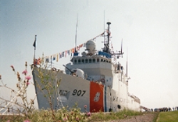 Cutter Ecsanaba Docked in Escanaba Michigan
